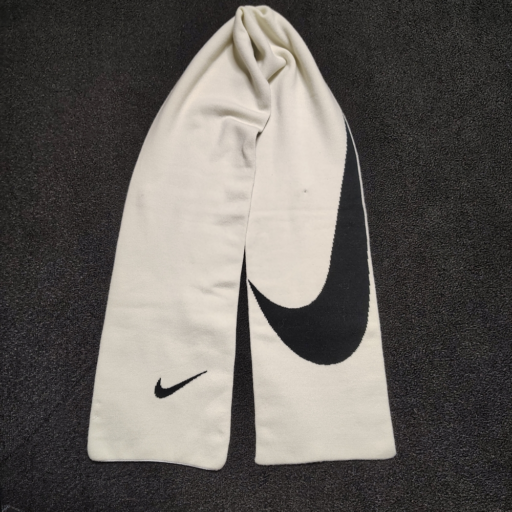 Nike Reversible Swoosh Unisex Scarf Black And Off White One Size Fits All New